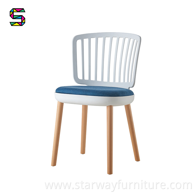 Plastic Slat Back Dining Chair